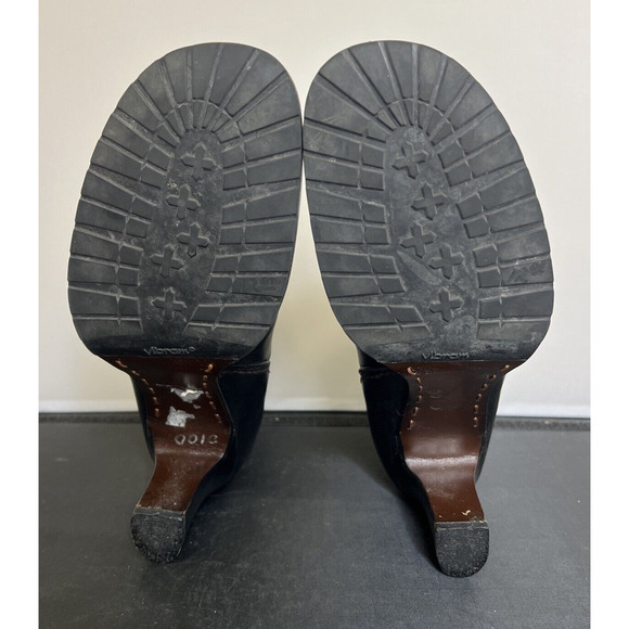 Cole Haan Women's Sz 8B Black Leather Vibram Sole Slip On Stretch Ankle Booties - Picture 10 of 10